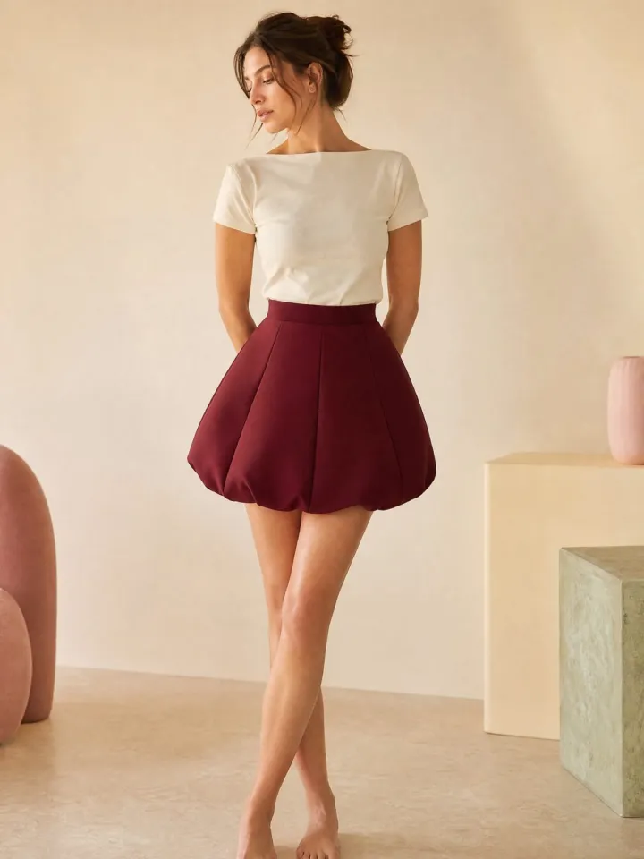 Petal Dome Mini Skirt