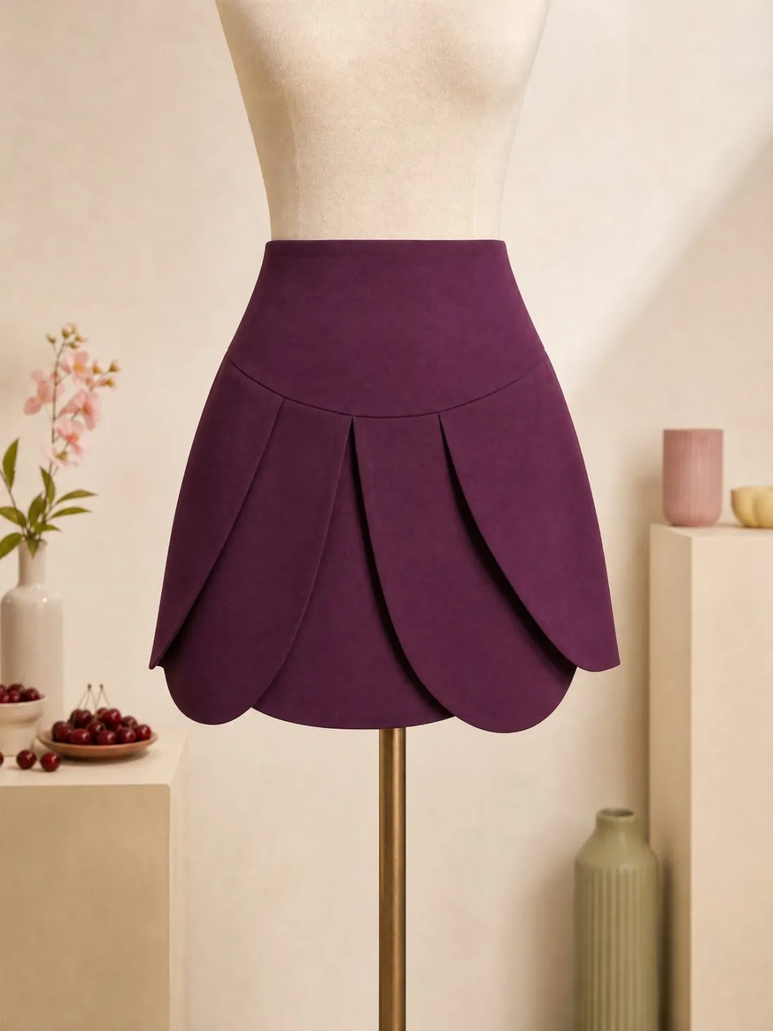 Petal Yoke Mini Skirt — Detail