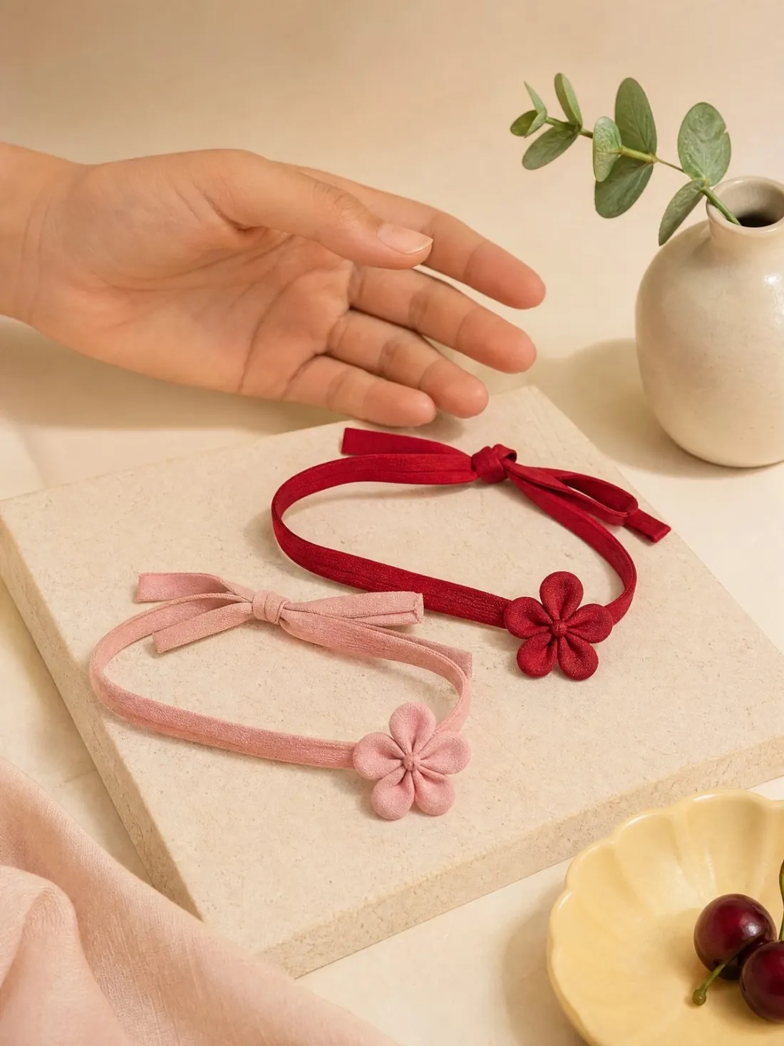 Petal Anklet Duo — Front