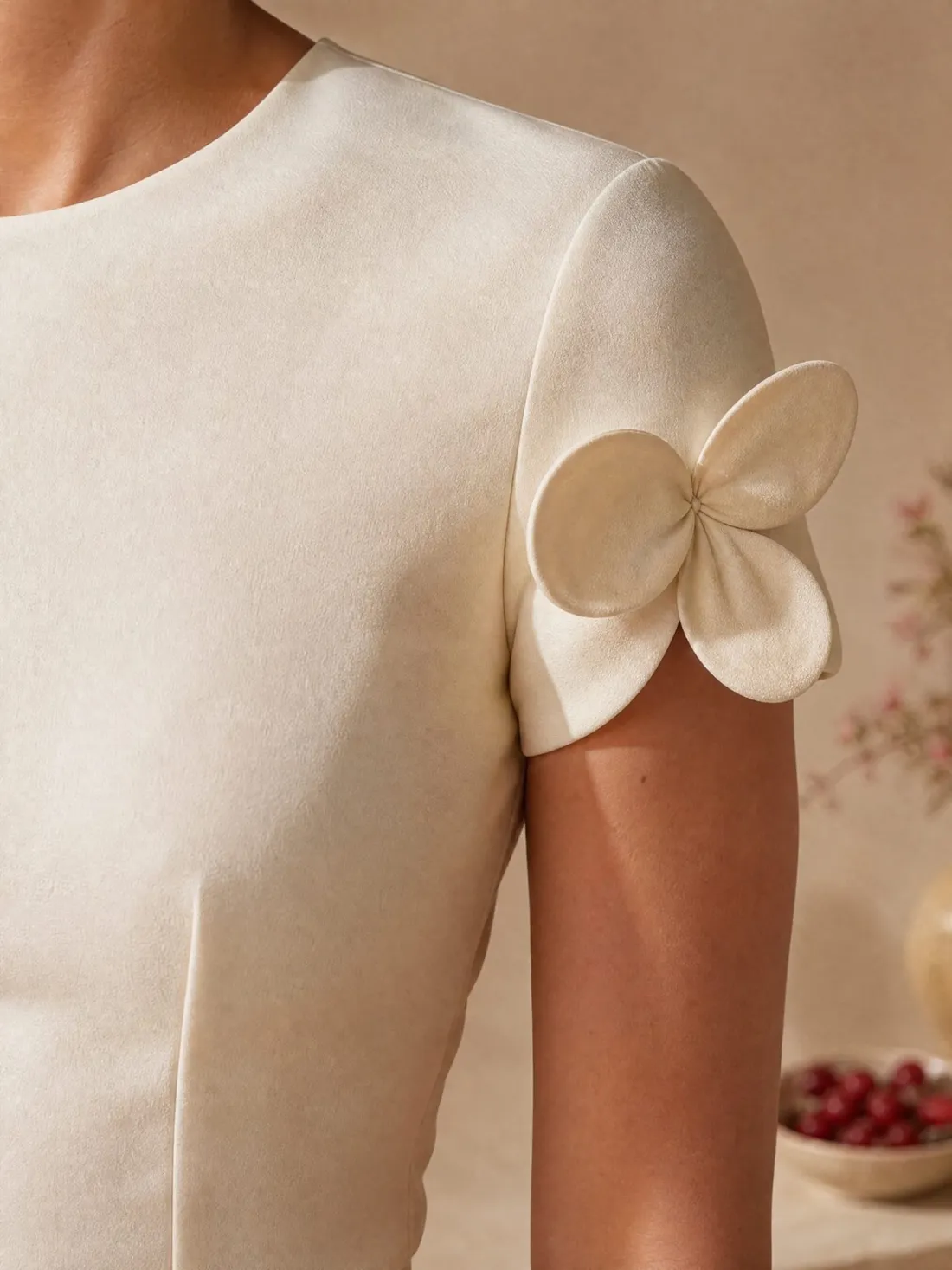 Twin Bloom Sleeve Top — Detail