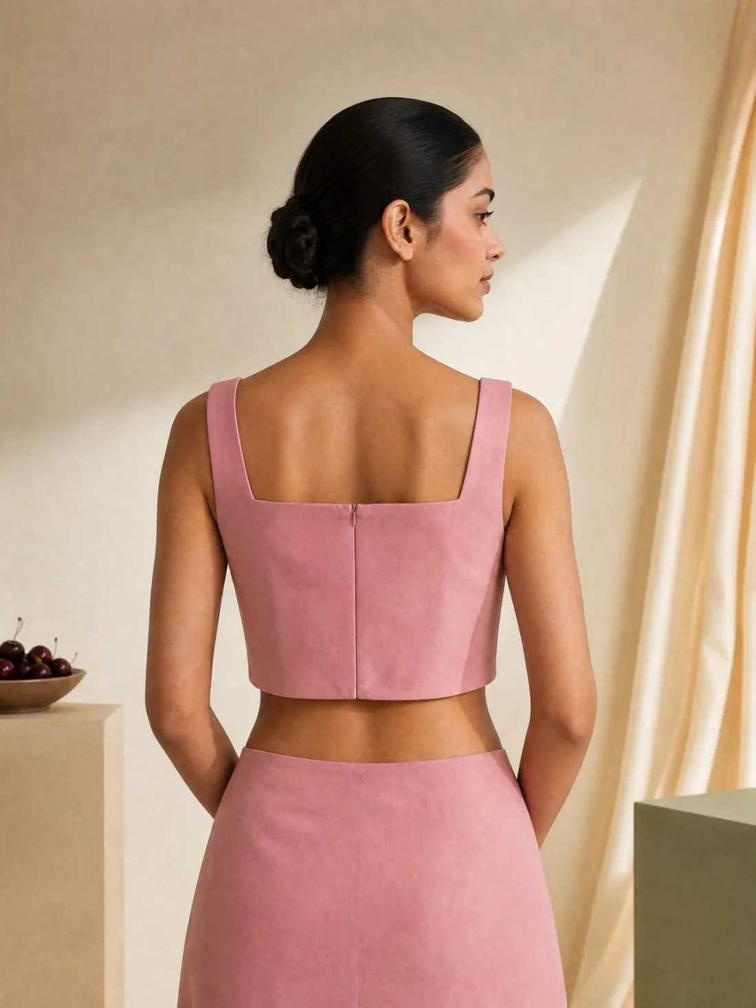 Crescent Petal Bust Top — Back