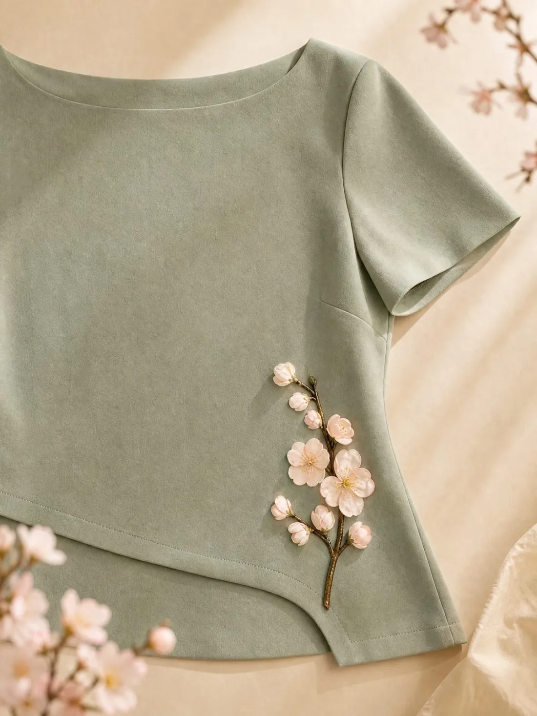 Garden Hem Petal Top — Detail