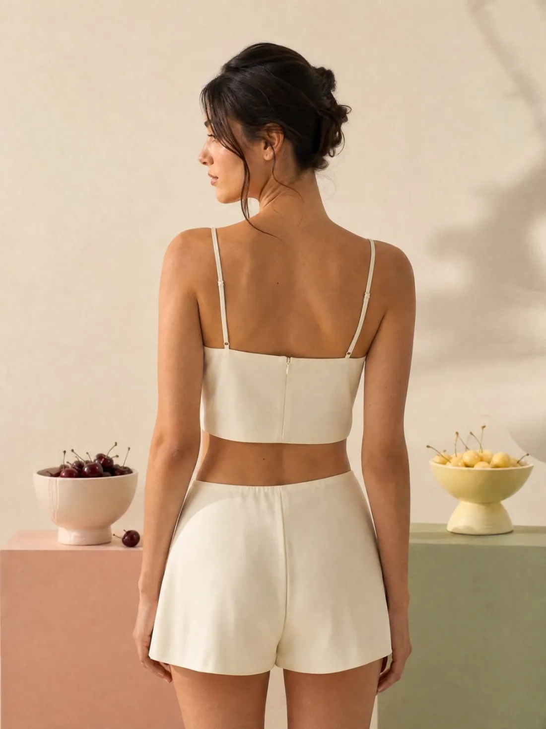 Pollen Pleat Camisole — Back