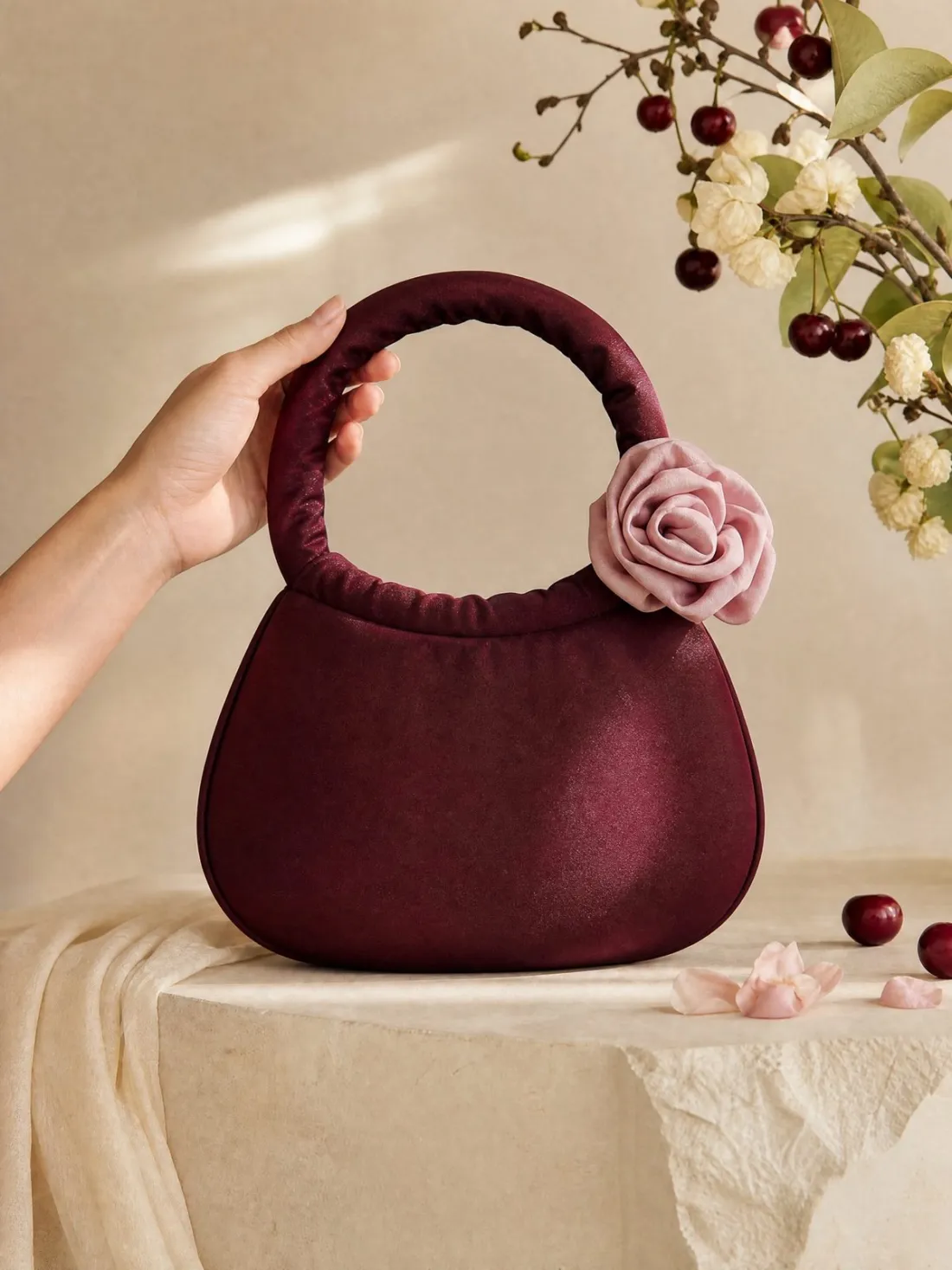 Petal Handle Pod Bag — Back