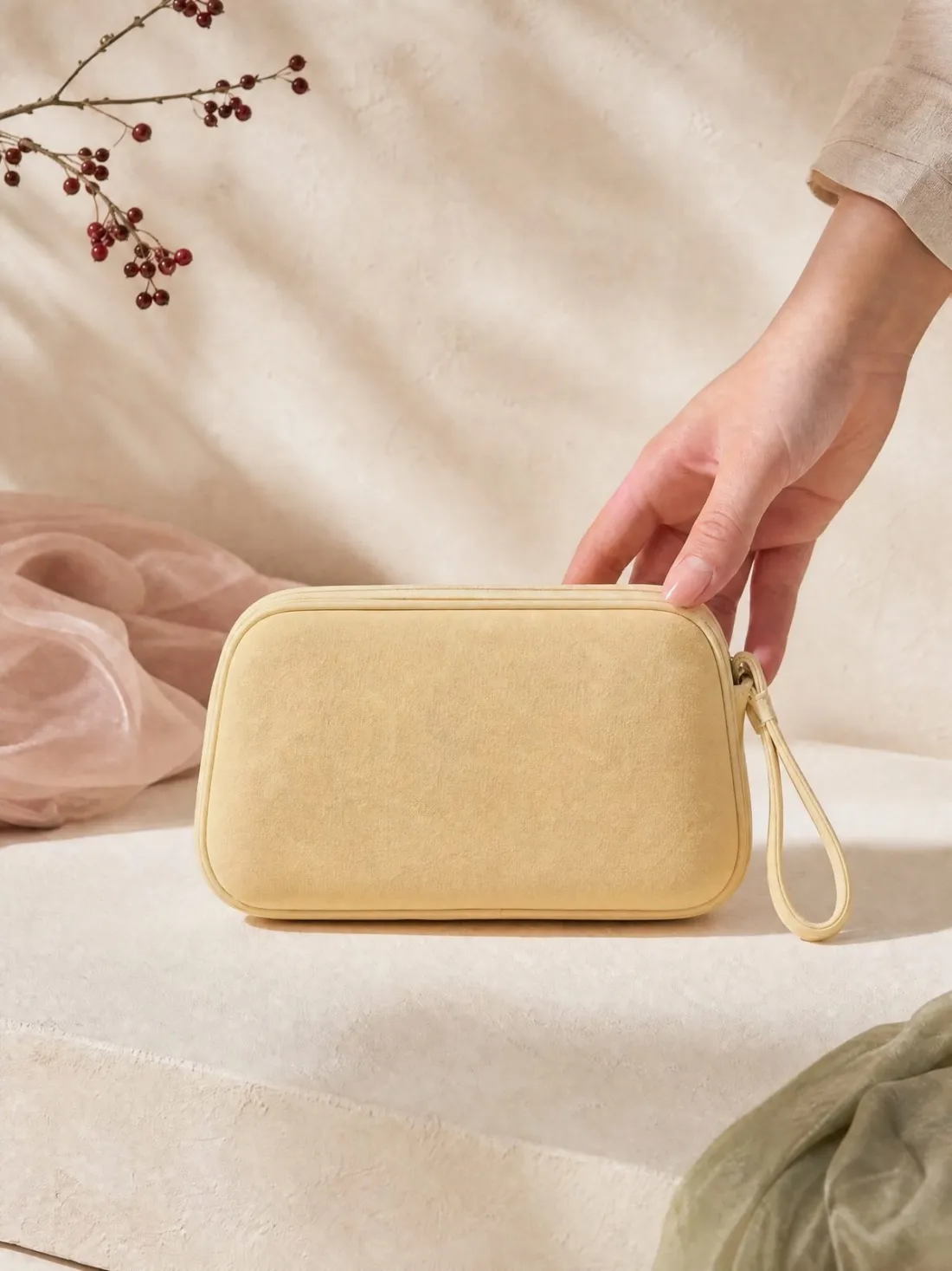 Double Bloom Wristlet — Back