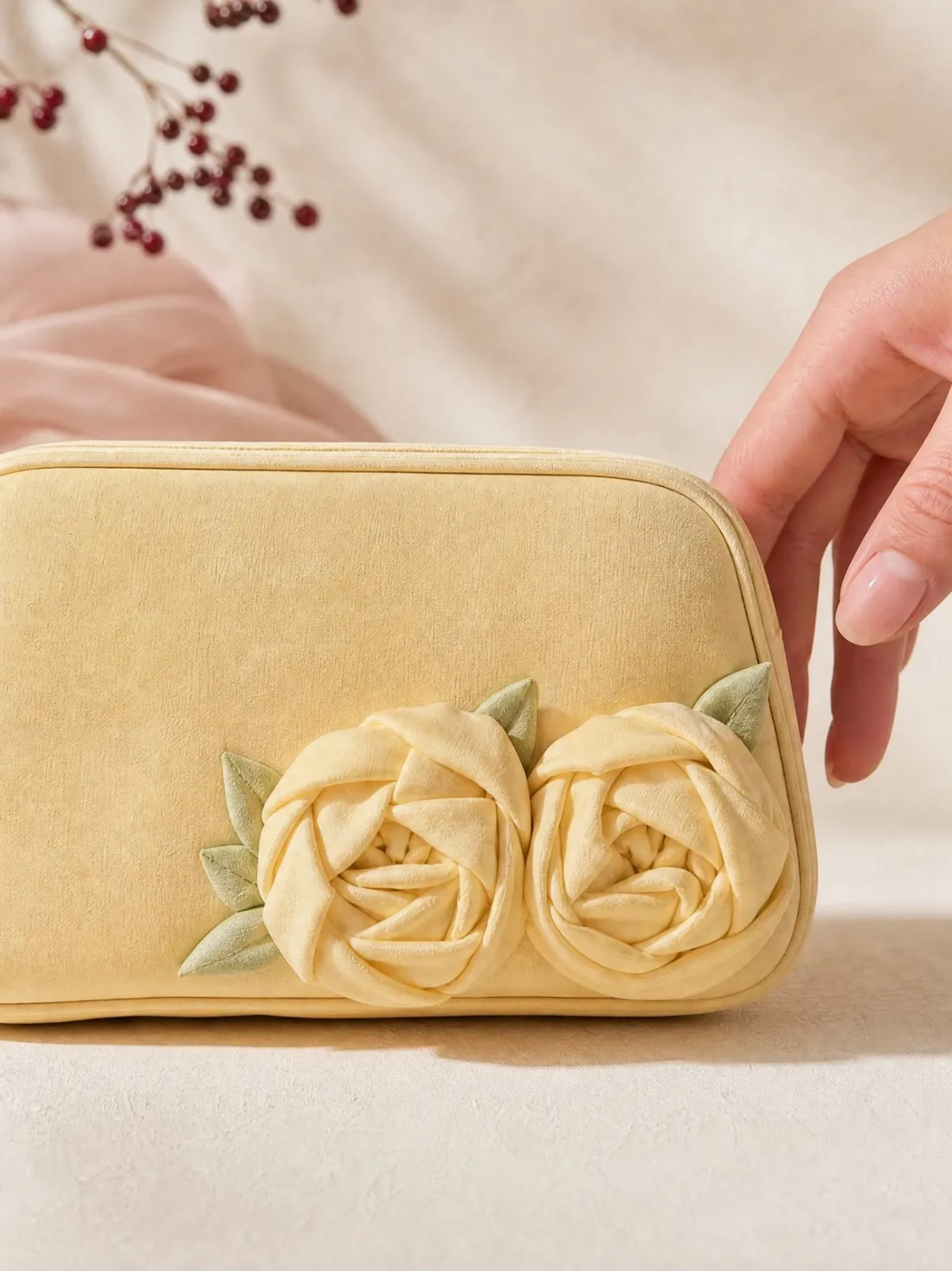 Double Bloom Wristlet — Detail