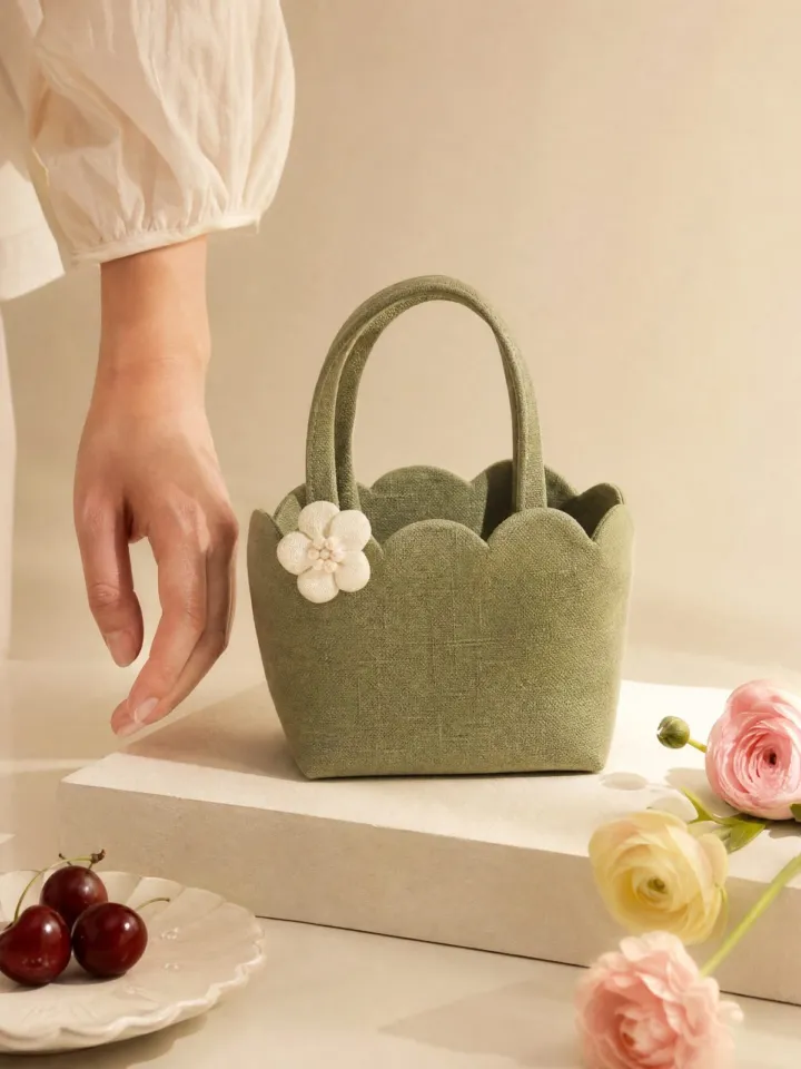 Scallop Edge Mini Tote