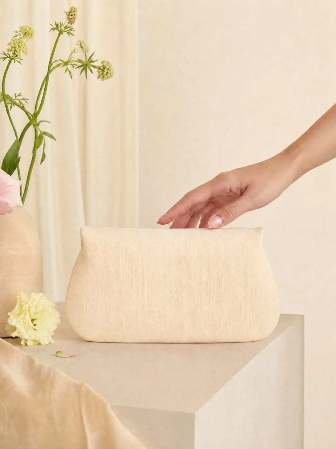Petal Knot Mini Clutch — Back