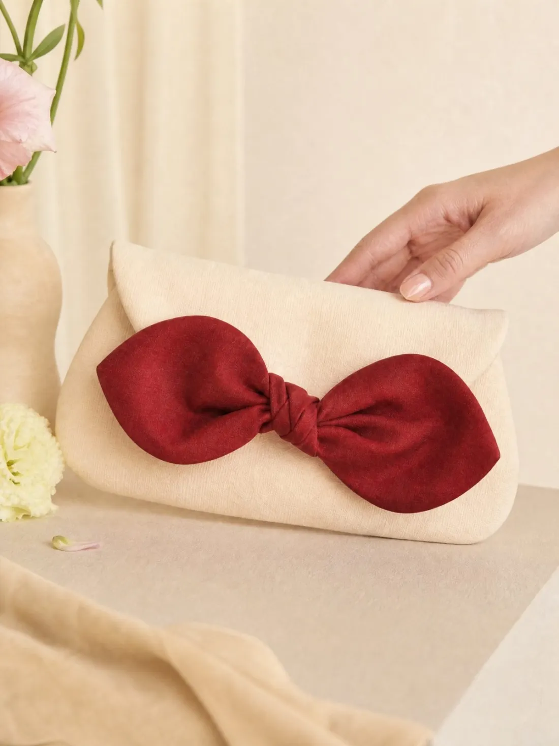 Petal Knot Mini Clutch — Detail